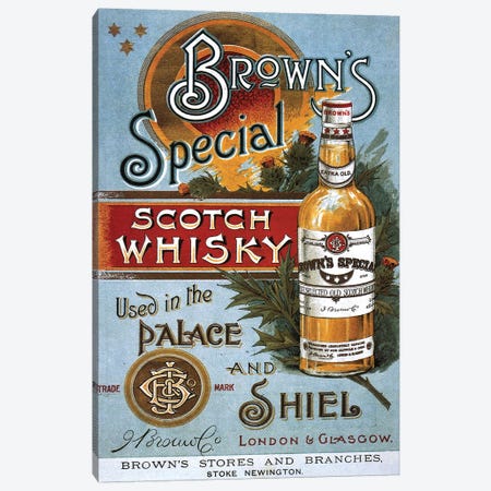 1890s Brown's Special Whisky Advert Canvas Print #TAA1} by The Advertising Archives Art Print