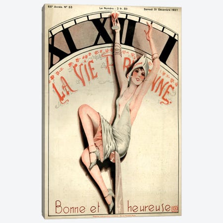 1927 La Vie Parisienne Magazine Cover Canvas Print #TAA200} by Georges Leonnec Canvas Print