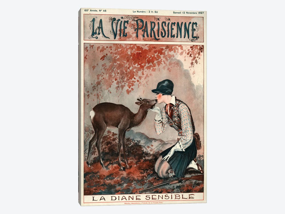 1927 La Vie Parisienne Magazine Cover by Georges Leonnec 1-piece Art Print