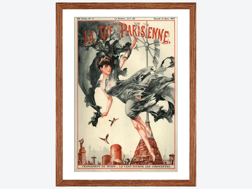1927 La Vie Parisienne Magazine Cov | Cheri Herouard