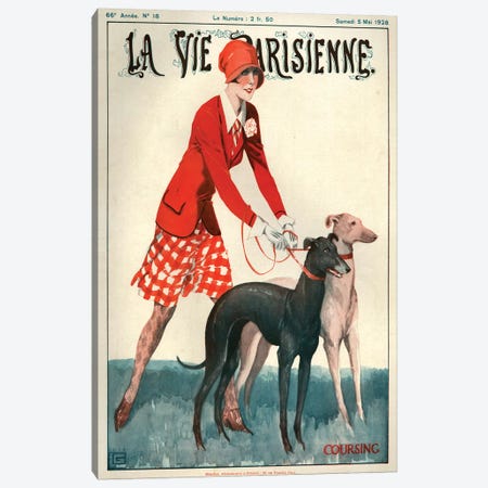 1928 La Vie Parisienne Magazine Cover Canvas Print #TAA207} by Georges Leonnec Canvas Art