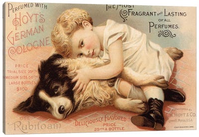 1890s Hoytes Cologne Magazine Advert Canvas Art Print