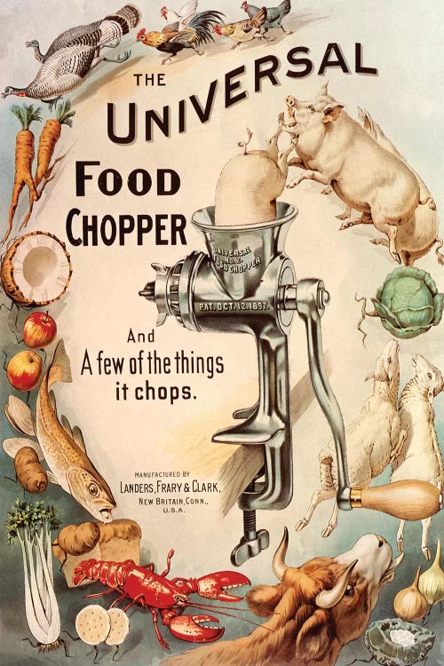 1890s Universal Food Processors Magazine Advert