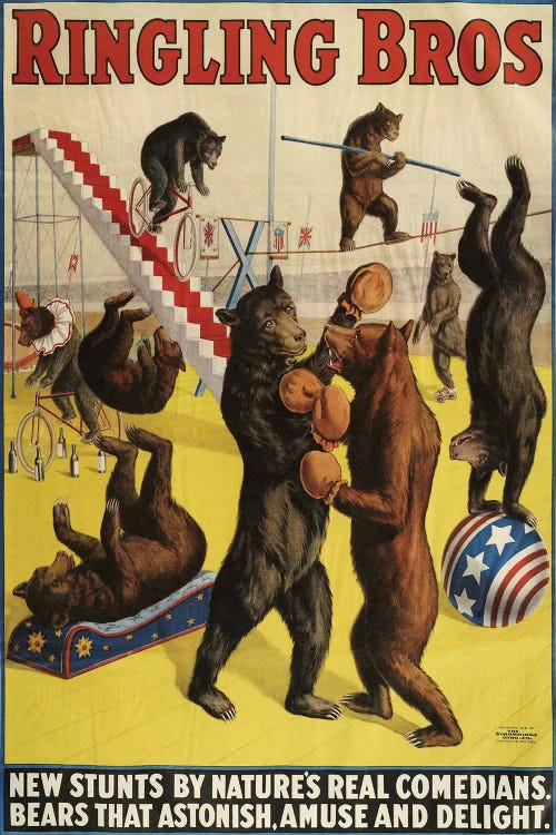 1900s Ringling Bros Circus Poster