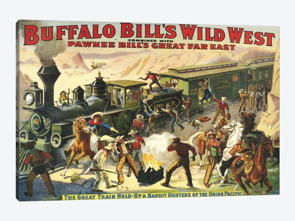1907 Buffalo Bill's Wild West Show Poster by The Advertising Archives 1-piece Canvas Artwork