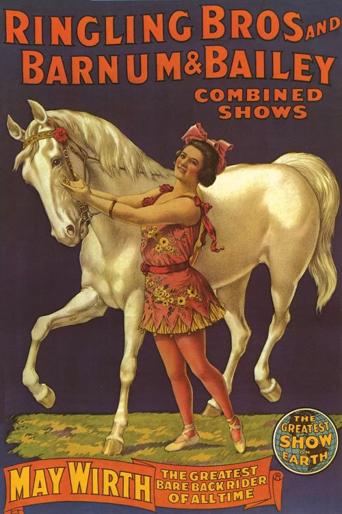 1910 Ringling Bros And Barnum & Bailey Circus Poster