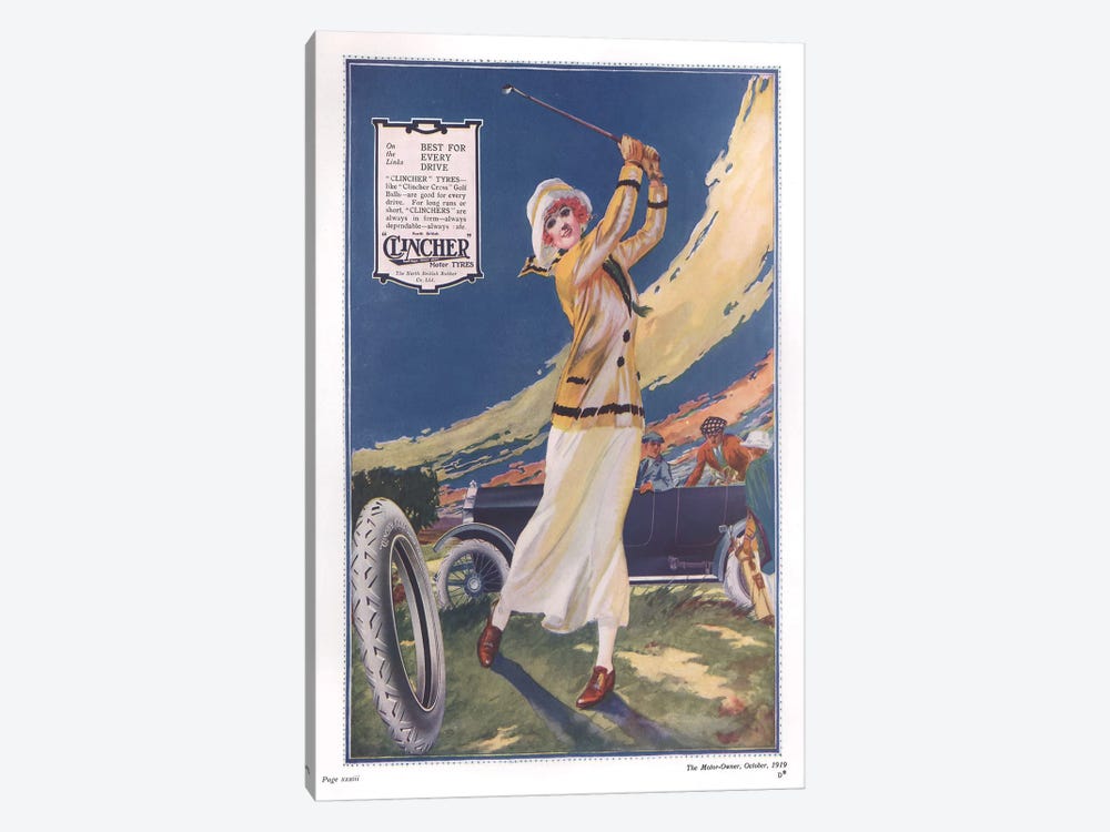 1910s Clincher Magazine Advert by The Advertising Archives 1-piece Canvas Art