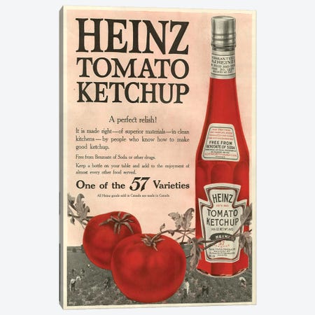 1910s Heinz Magazine Advert Canvas Print #TAA220} by The Advertising Archives Canvas Print