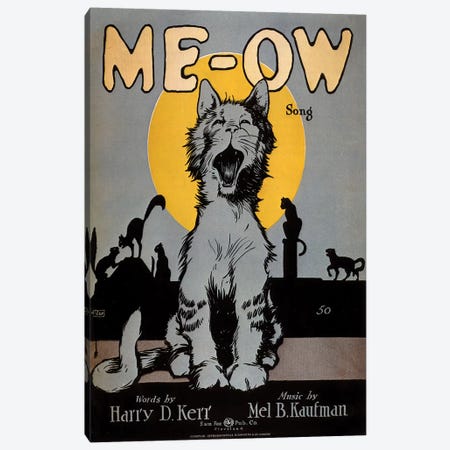 1920s Cats Meow Sheet Music Cover Canvas Print #TAA228} by The Advertising Archives Canvas Print