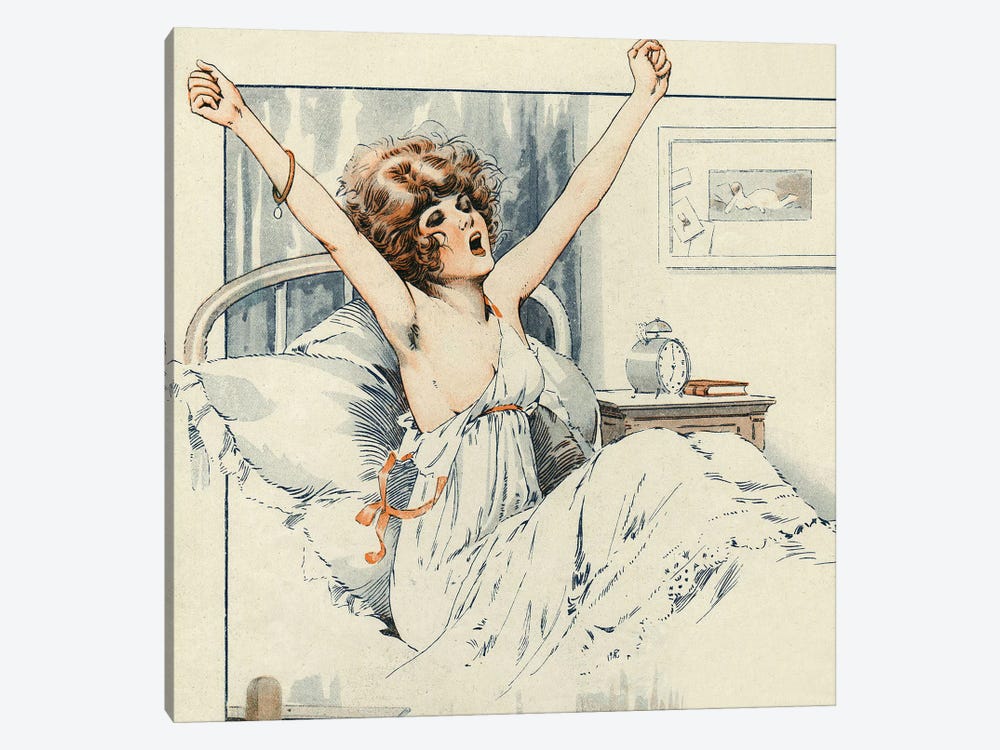 1919 La Vie Parisienne Magazine Plate by Maurice Milliere 1-piece Canvas Print