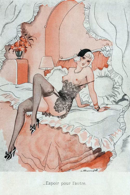 1920s Le Sourire I Plate