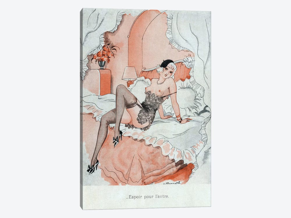 1920s Le Sourire Magazine Plate by The Advertising Archives 1-piece Canvas Art