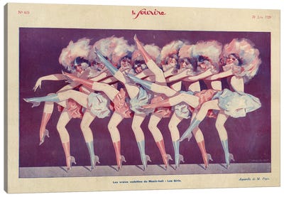 1920s Le Sourire Magazine Plate Canvas Art Print