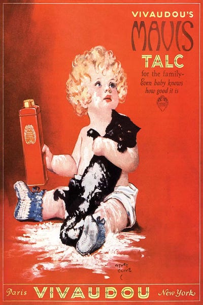The Advertising Archives: 1920s Mavis Talcum Powder Magazine Advert by The Advertising Archives
