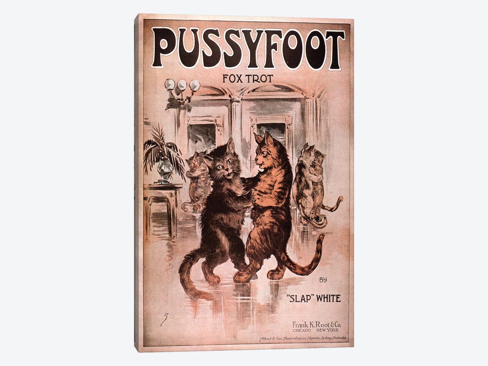 1920s Pussyfoot Fox Trot Music Sheet Music Cover by The Advertising Archives 1-piece Art Print