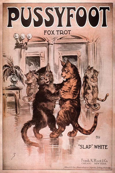 The Advertising Archives: 1920s Pussyfoot Fox Trot Music Sheet Music Cover by The Advertising Archives