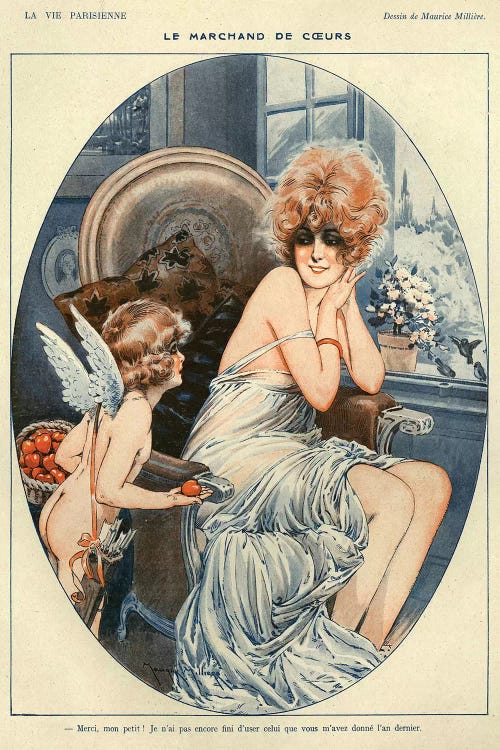 1919 La Vie Parisienne Magazine Plate