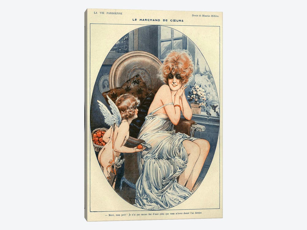 1919 La Vie Parisienne Magazine Plate by The Advertising Archives 1-piece Canvas Wall Art