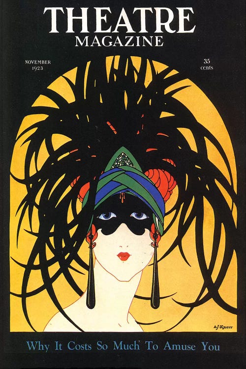 1920s Theatre Magazine Cover