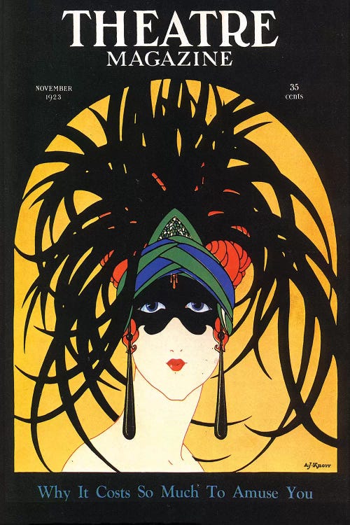 1920s Theatre Magazine Cover by The Advertising Archives wall art