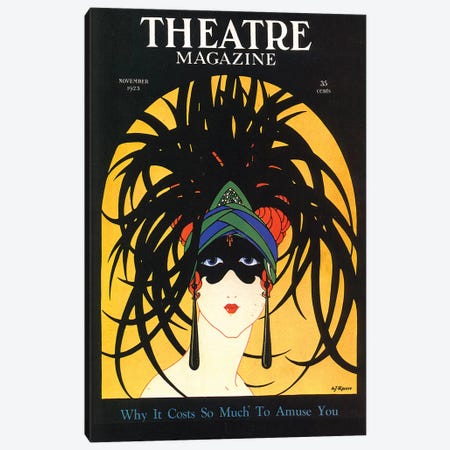 1920s Theatre Magazine Cover Canvas Print #TAA242} by The Advertising Archives Canvas Print