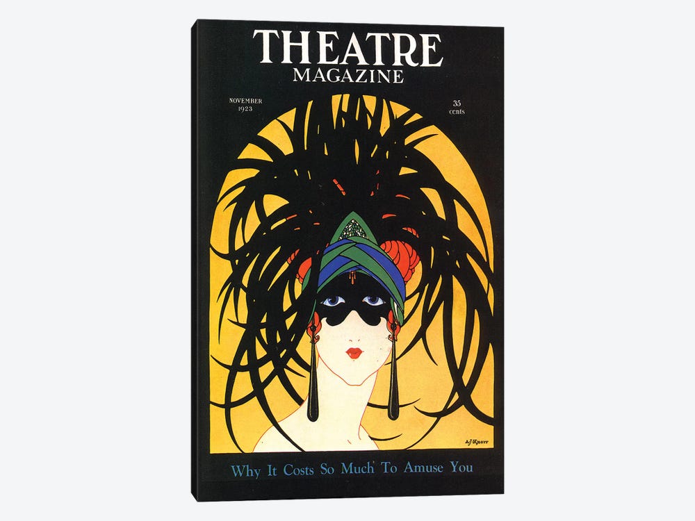 1920s Theatre Magazine Cover by The Advertising Archives 1-piece Canvas Artwork