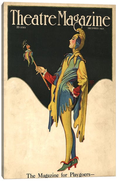 1921 Theatre Magazine Cover Canvas Art Print
