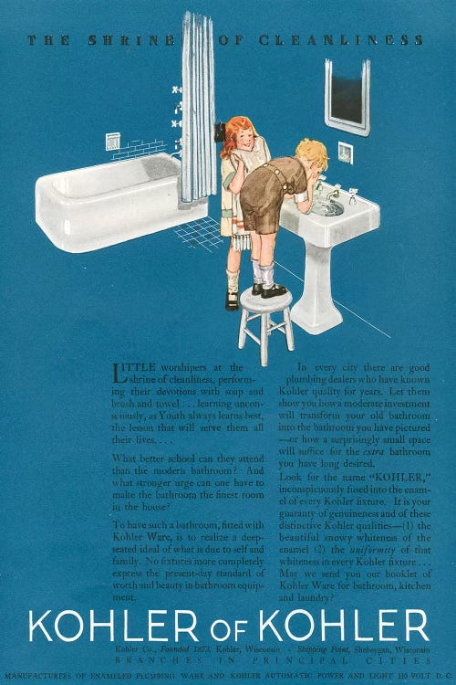 1923 Kohler Magazine Advert by The Advertising Archives wall art