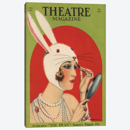 1924 Theatre Magazine Cover Canvas Print #TAA246} by The Advertising Archives Canvas Wall Art