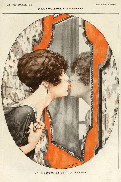 1919 La Vie Parisienne Magazine Plate