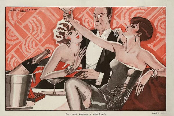 The Advertising Archives: 1927 Le Sourire Plate by The Advertising Archives