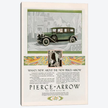 1928 Pierce-Arrow Magazine Advert Canvas Print #TAA253} by The Advertising Archives Canvas Art