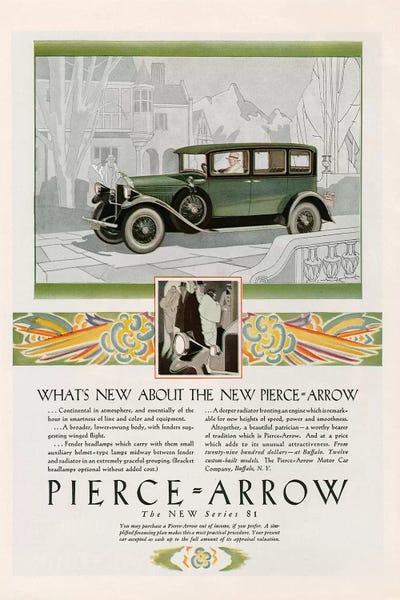 The Advertising Archives: 1928 Pierce-Arrow Magazine Advert by The Advertising Archives
