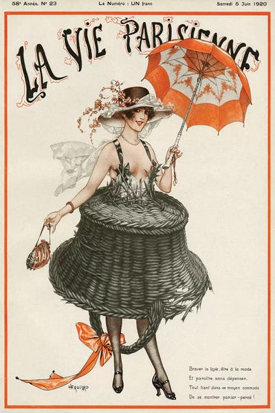 The Advertising Archives: 1920 La Vie Parisienne Magazine Cover by Cheri Herouard