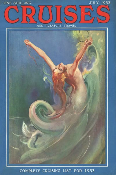 The Advertising Archives: 1933 Cruises Magazine Cover by The Advertising Archives