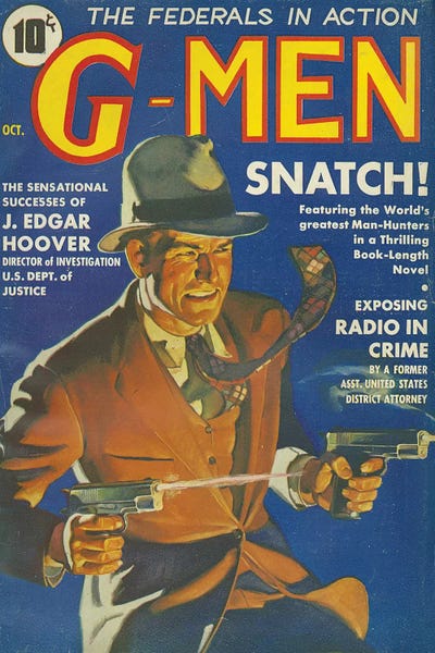 The Advertising Archives: 1935 G-Men Magazine Cover by The Advertising Archives