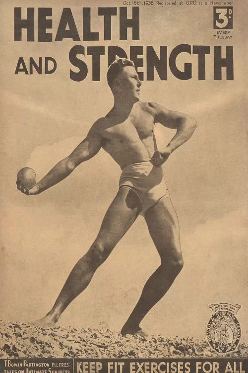 1938 Health And Strength Magazine Cover