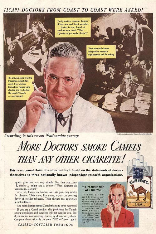 camel cigarettes magazine ads