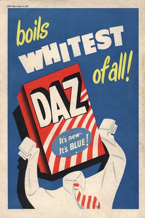 1950s Daz Detergent Magazine Advert by The Advertising Archives wall art