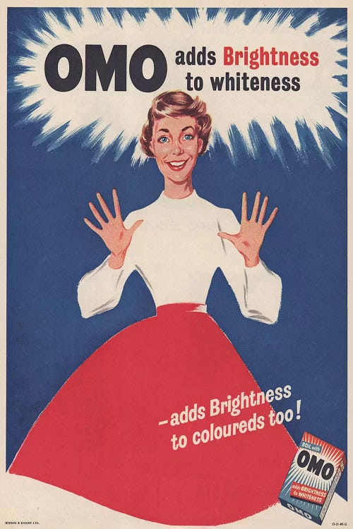 1950s Omo Detergent Magazine Advert