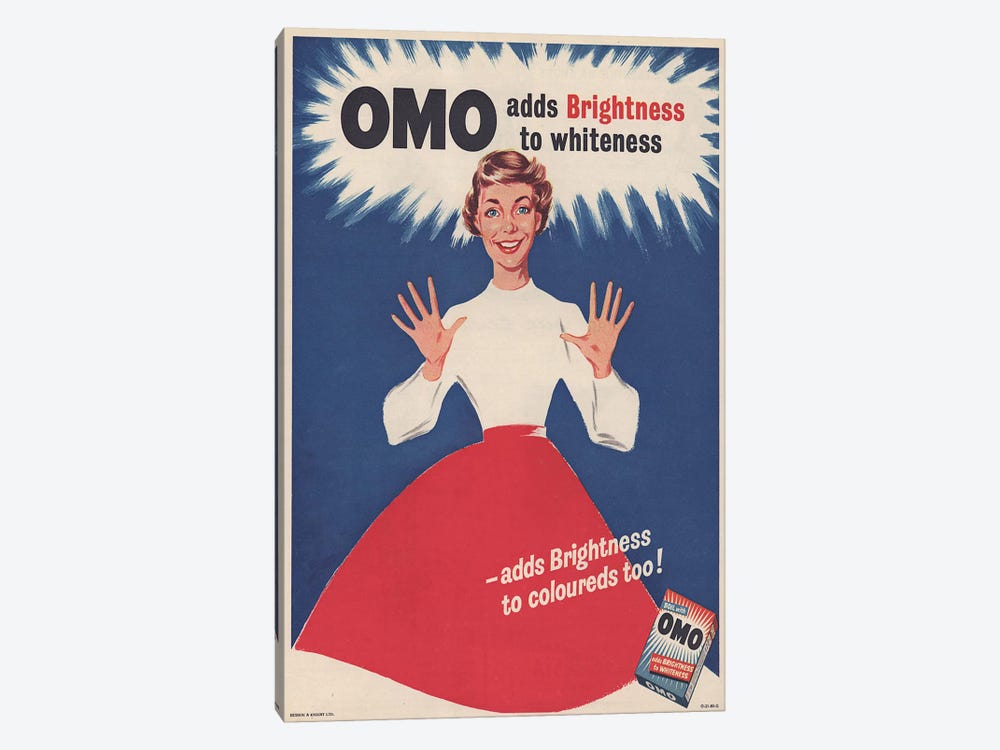 1950s Omo Detergent Magazine Advert by The Advertising Archives 1-piece Art Print