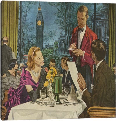 1950s Pan Am Magazine Advert Canvas Art Print