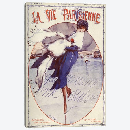 1920 La Vie Parisienne Magazine Cover Canvas Print #TAA27} by Leo Fontan Canvas Wall Art