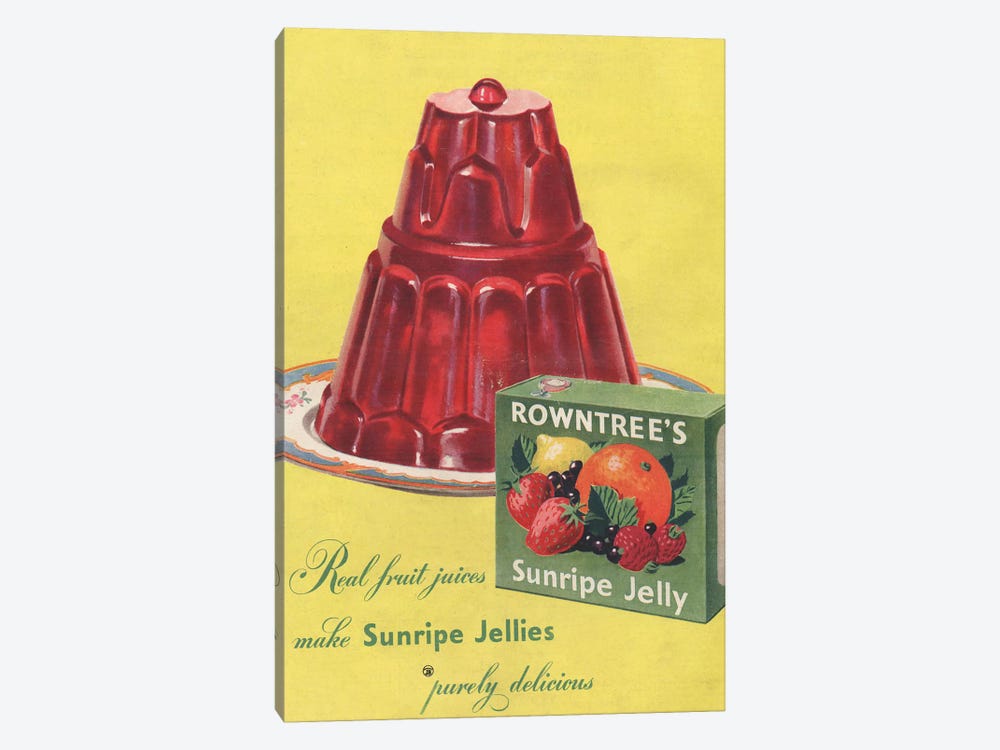 1950s Rowntree's Sunripe Jelly Magazine Advert by The Advertising Archives 1-piece Art Print