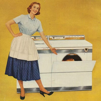 1950s Washing Machines Magazine Advert by The Advertising Archives art print