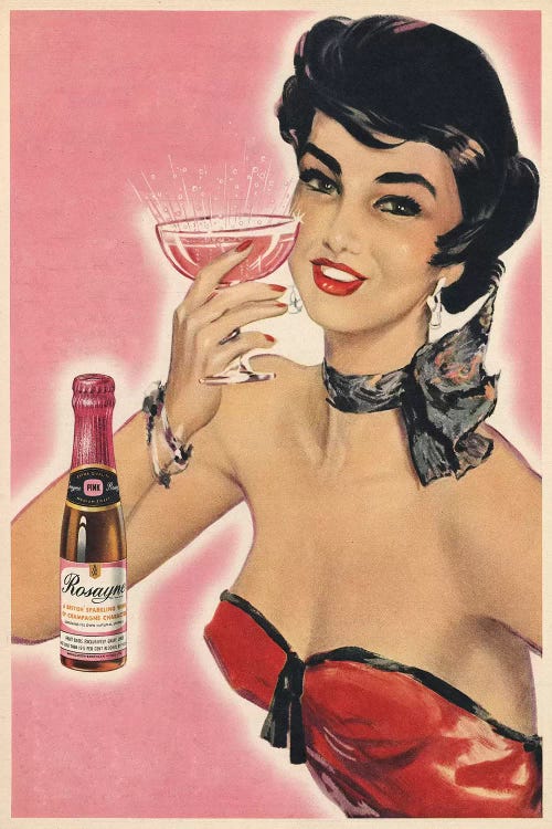 1954 Rosayne Champagne Magazine Advert