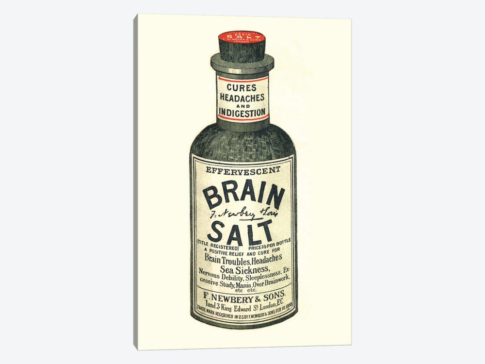 1890s Brain Salt Magazine Advert by The Advertising Archives 1-piece Canvas Artwork