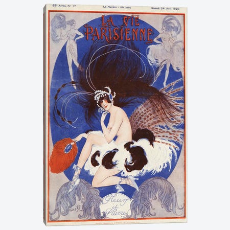 1920 La Vie Parisienne Magazine Cover Canvas Print #TAA28} by The Advertising Archives Art Print