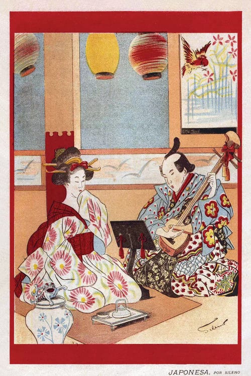 1898 Japanese Music Magazine Plate