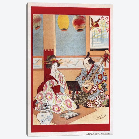 1898 Japanese Music Magazine Plate Canvas Print #TAA290} by The Advertising Archives Canvas Artwork